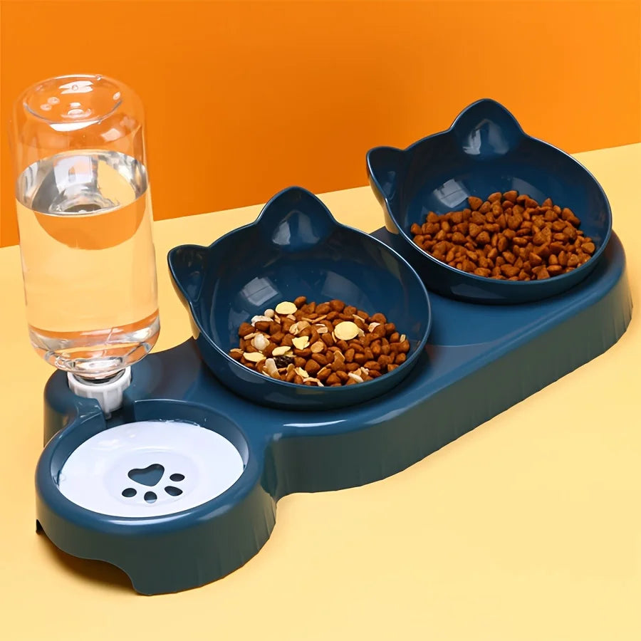 Ergonomic Cat Bowl & Water Feeder