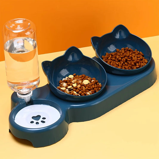 Ergonomic Cat Bowl & Water Feeder