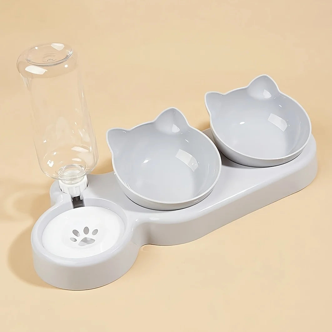 Ergonomic Cat Bowl & Water Feeder