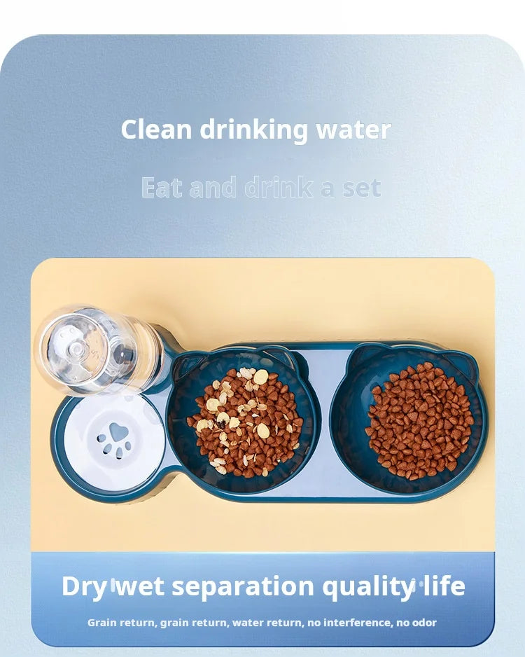 Ergonomic Cat Bowl & Water Feeder