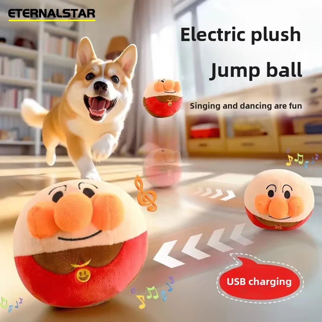 Interactive Plush Jumping Ball