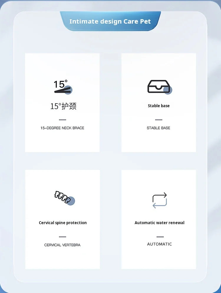 Ergonomic Cat Bowl & Water Feeder