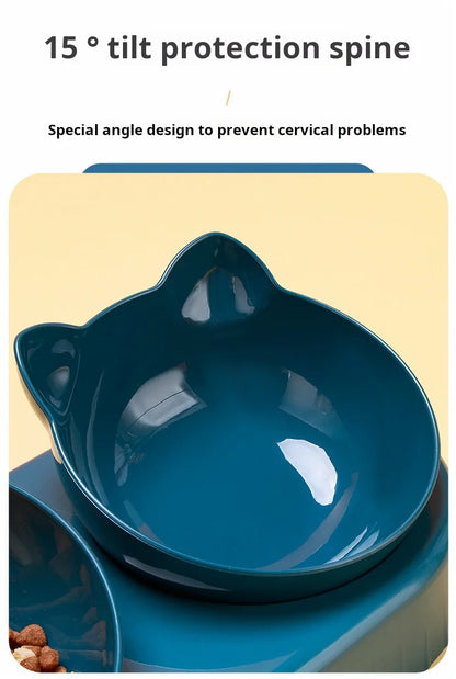 Ergonomic Cat Bowl & Water Feeder